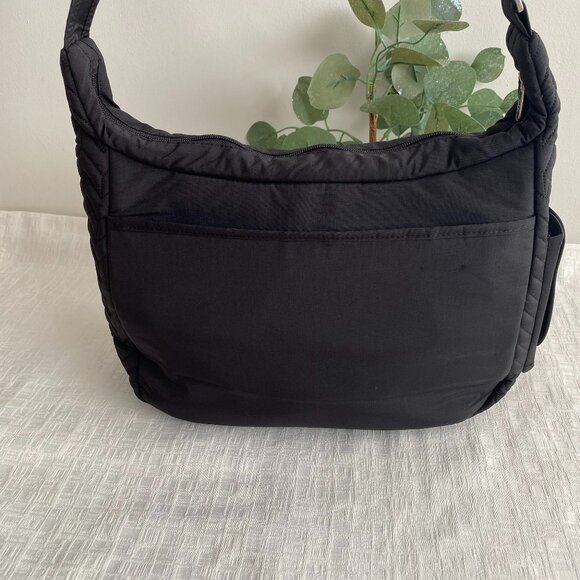 Lug Double Dutch Quilted Crossbody Tote Bag Black - Picture 2 of 16